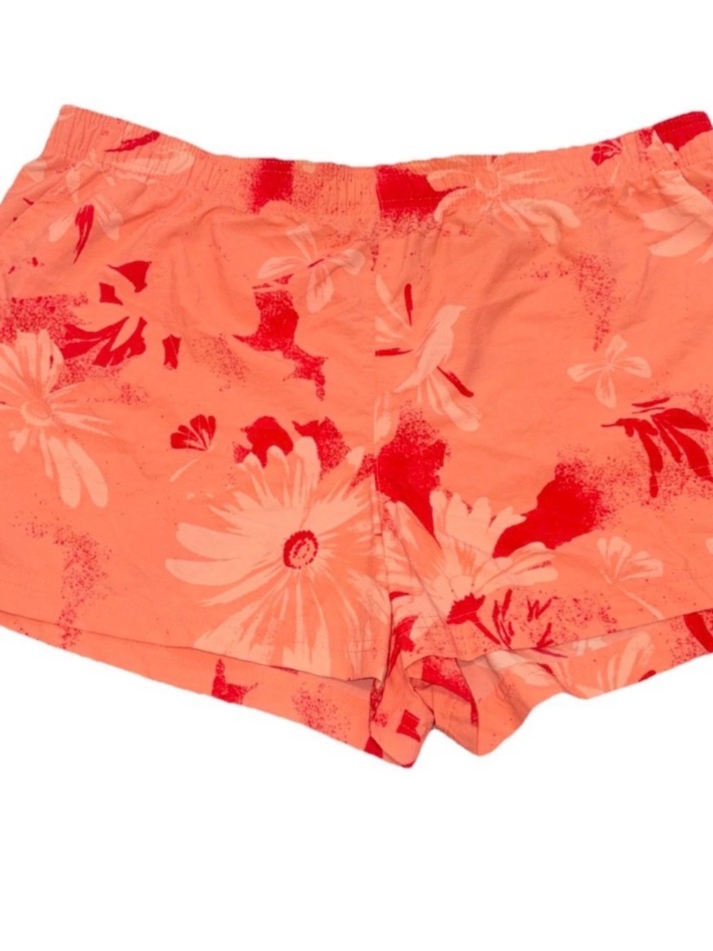 Columbia SANDY RIVER II 3” SHORTS Coral FLORAL Pockets Women's XL